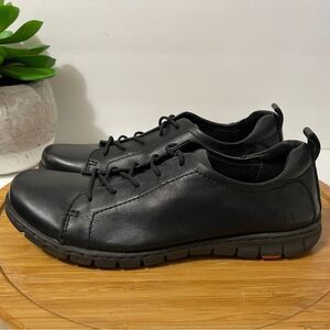 Born Kester Black Leather Oxford Women's 7 Preppy Comfort Sneaker Work Academia